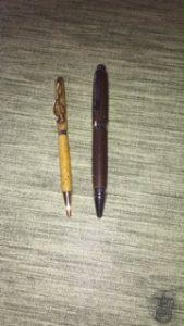 Kugelschreiber mit Harzen und Maismehl oder Gewürzen