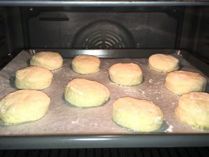 scones in the oven