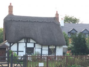 house with thatched roof