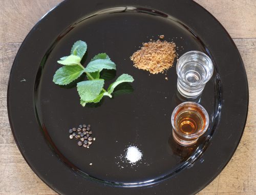 ingredients for mint-sauce