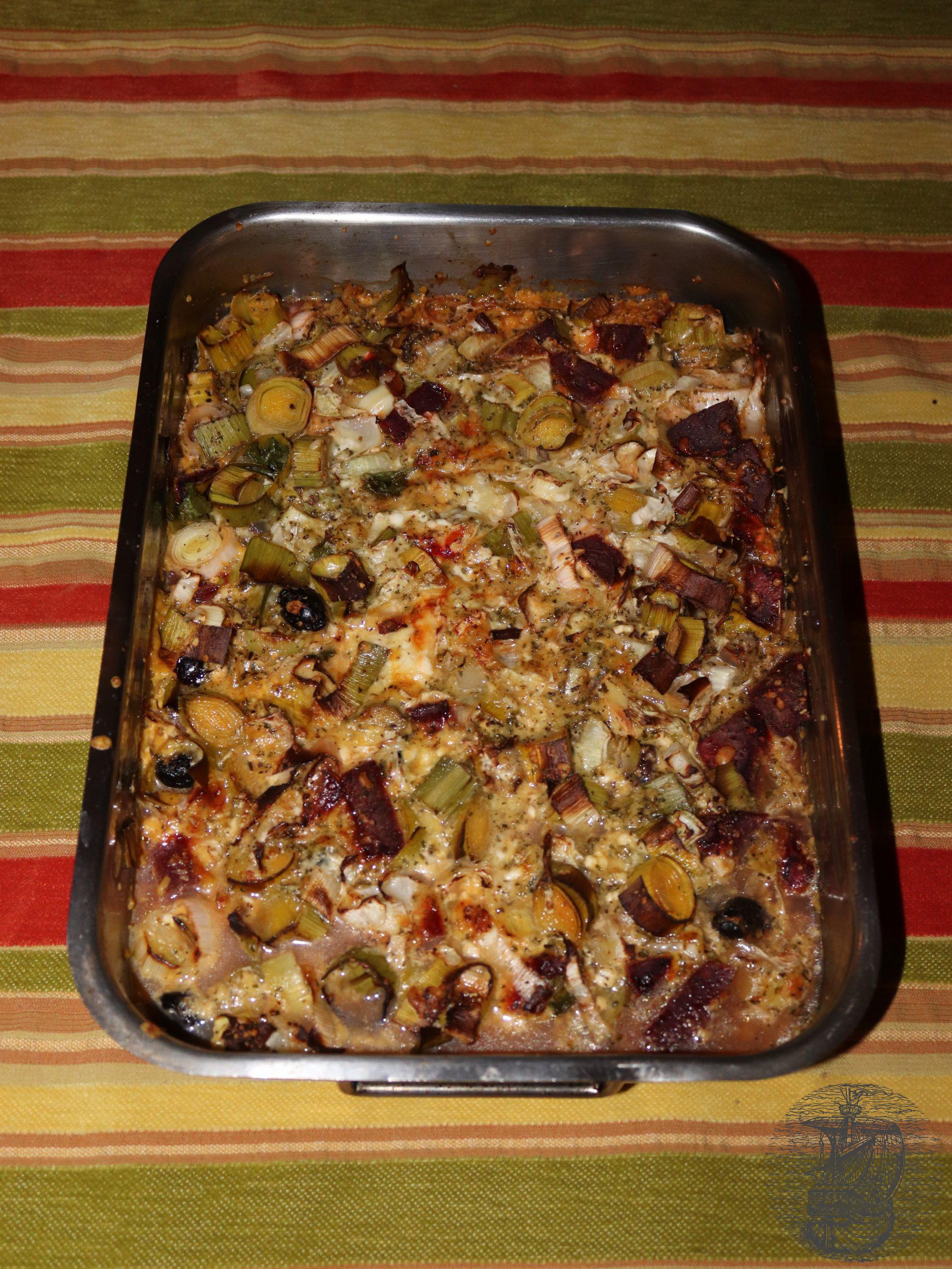 winter vegetables casserole - a winter dish